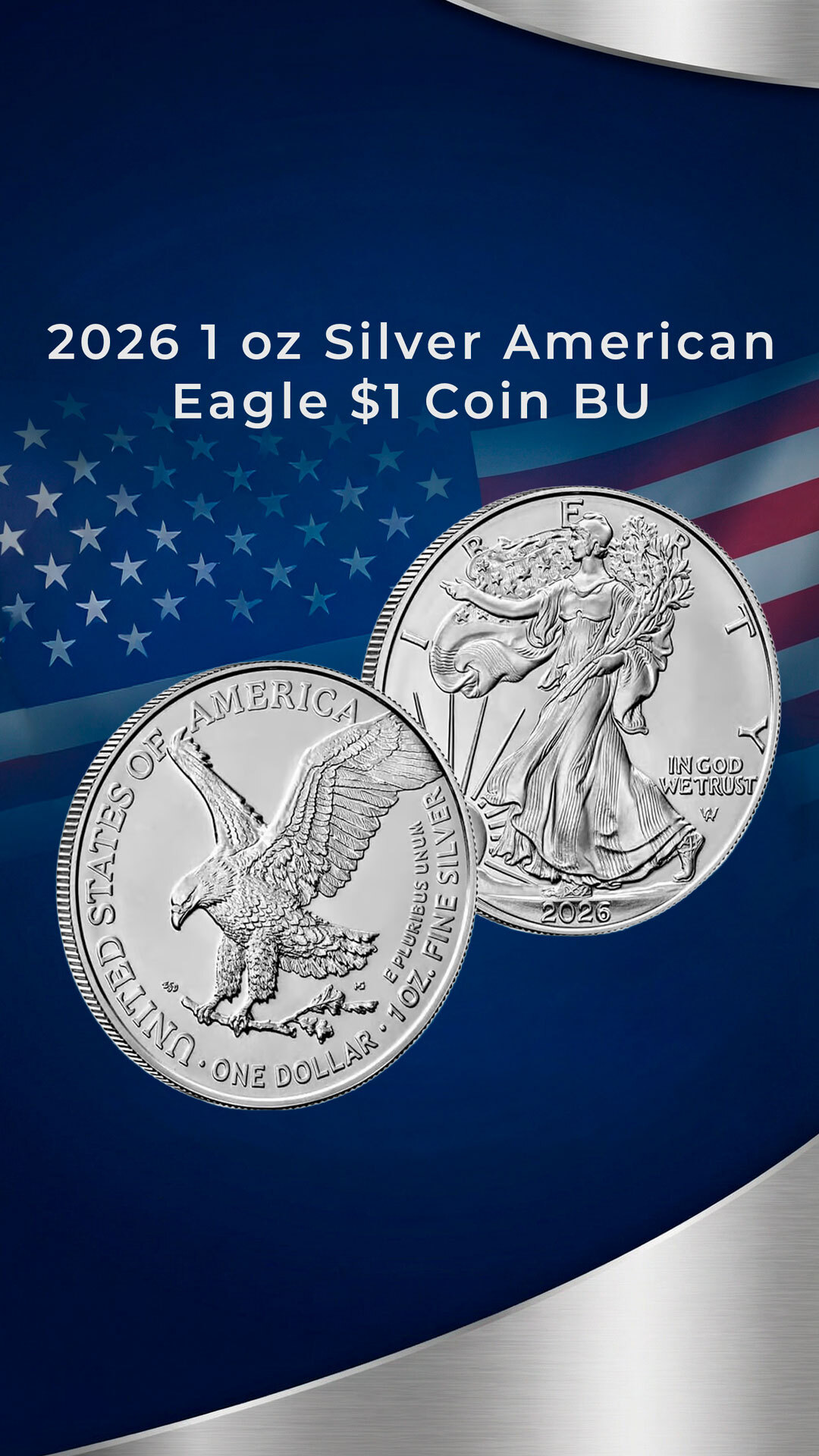 Celebrate 40 years of American legacy with the 2025 1oz Silver