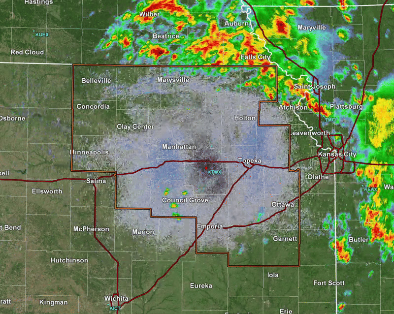 8:40 AM Radar Update: Storms along an outflow boundary will continue to ...