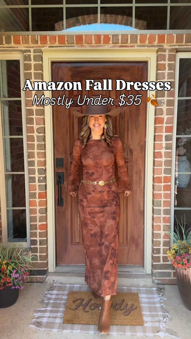 cute amazon dresses fall for all your fall plans 🤎🍂 say “DRESS” to shop🛍️. Almost every dress is under $35 and they’re so for fall weddings, family photos, date nights, church or any upcoming fall model-deni WIDTH:M Love Loud Cut-Out Bow