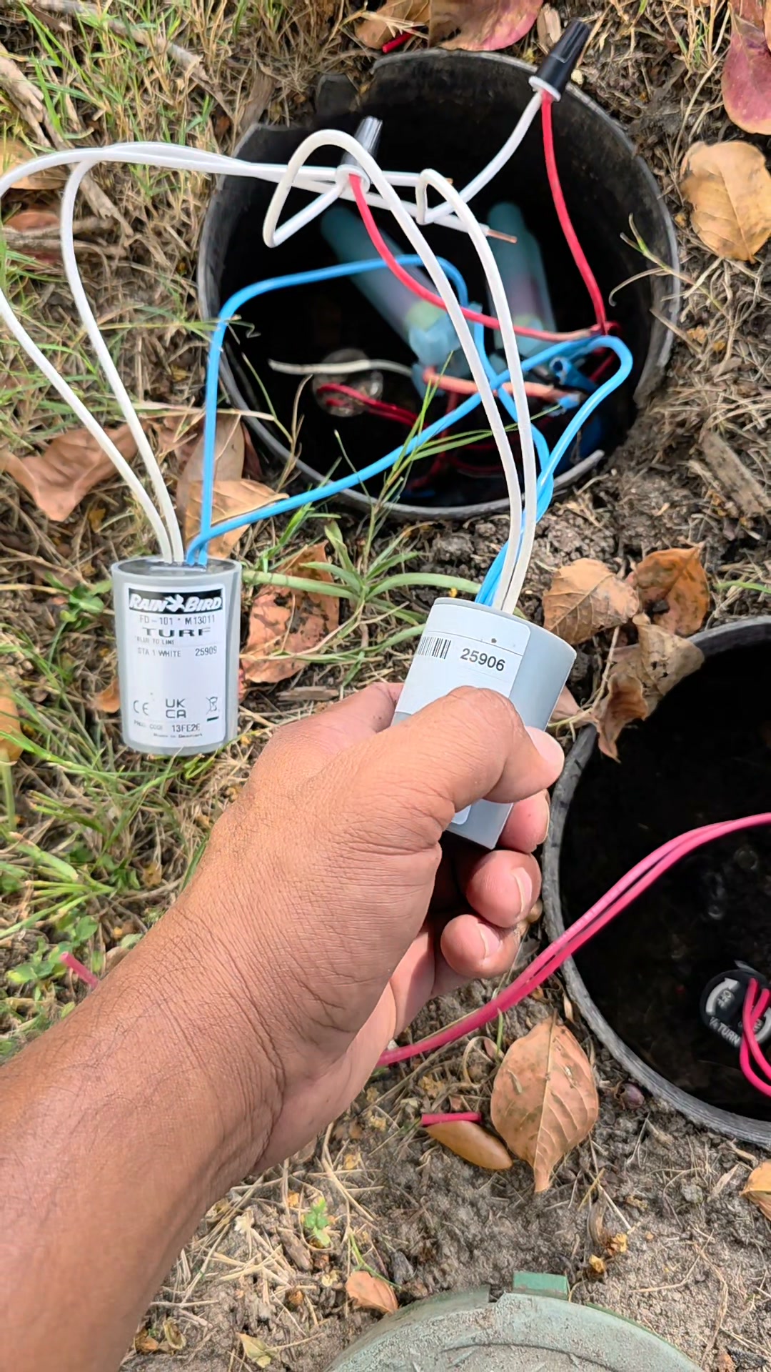 What's causing a short in zone A of Rainbird LXD decoder?
