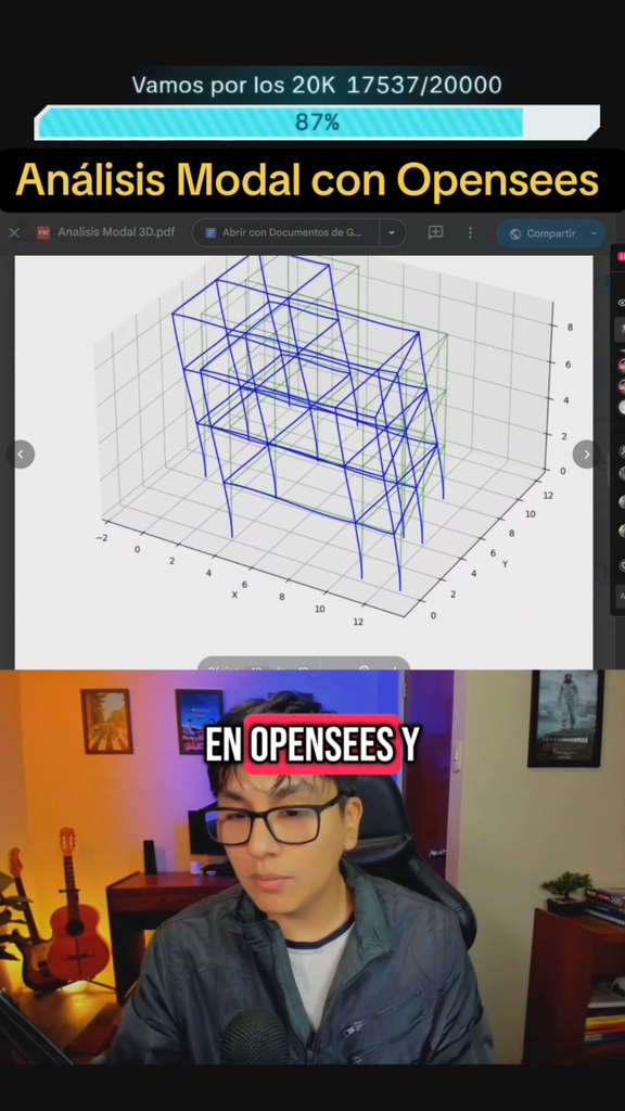 Análisis Modal con Opensees y Python | Structural Tech | Facebook