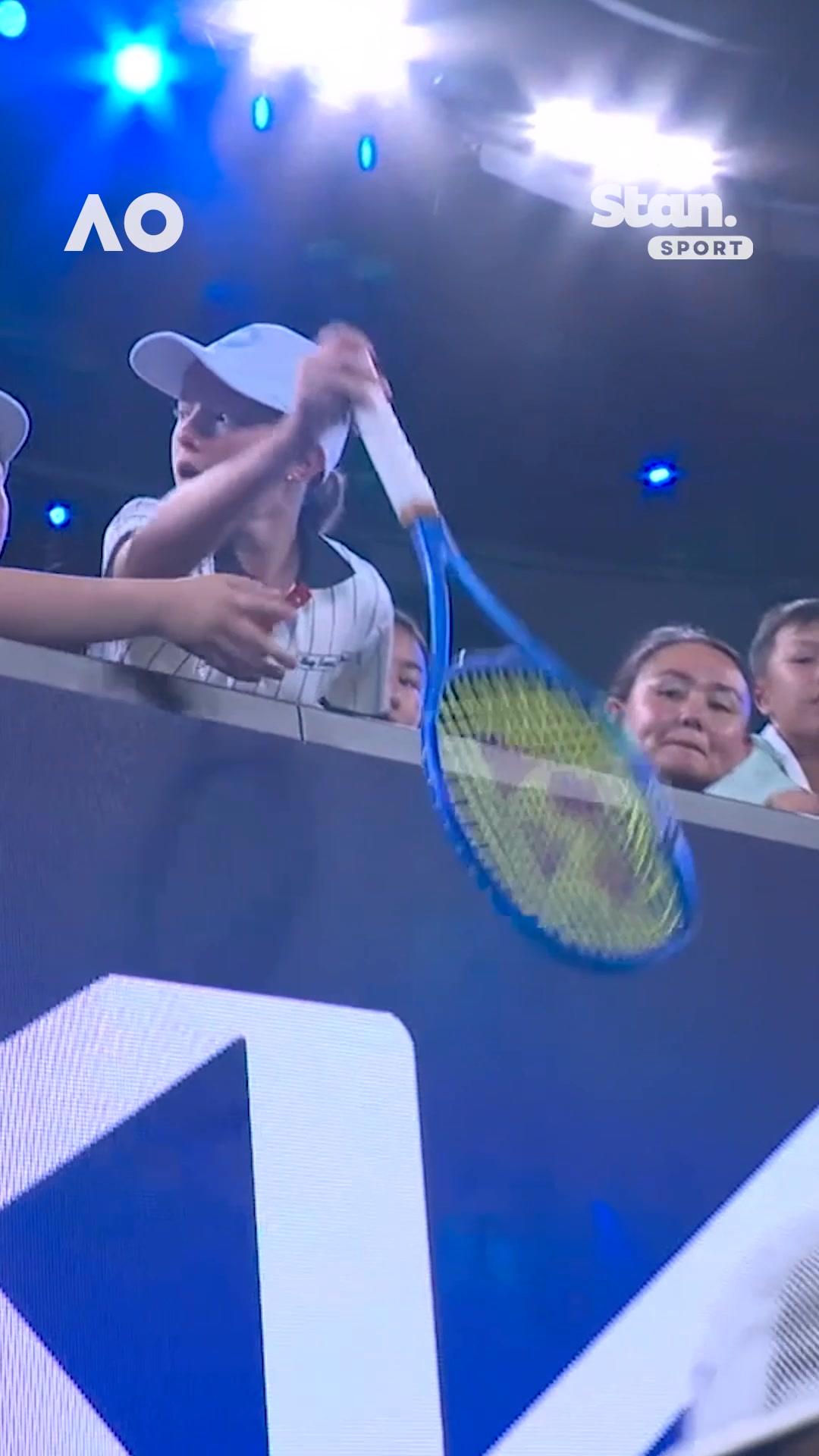 The classic Nick Kyrgios racquet smash 💥 At least this one is gifted to ...
