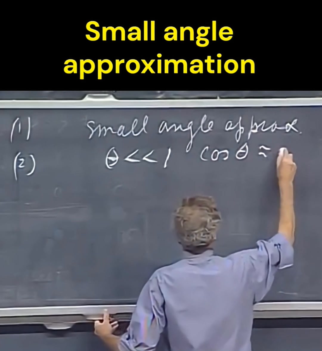 Small angle approximation ⚡ #science #physics #math | Cephas Mg | Facebook