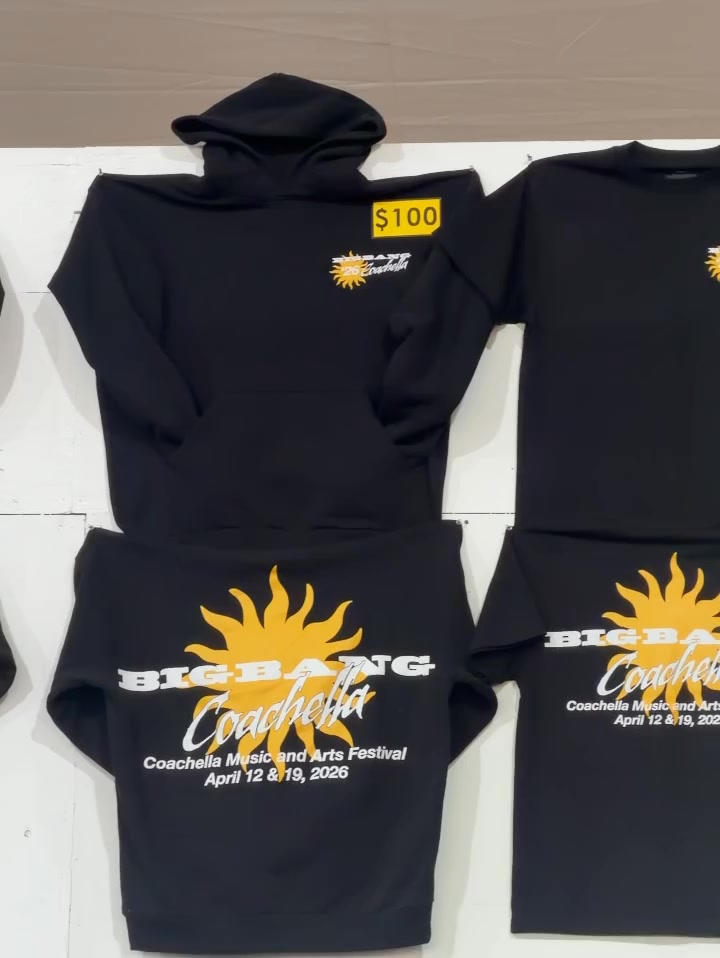 BIGBANG Coachella Official Merch On Site | 现场周边实物