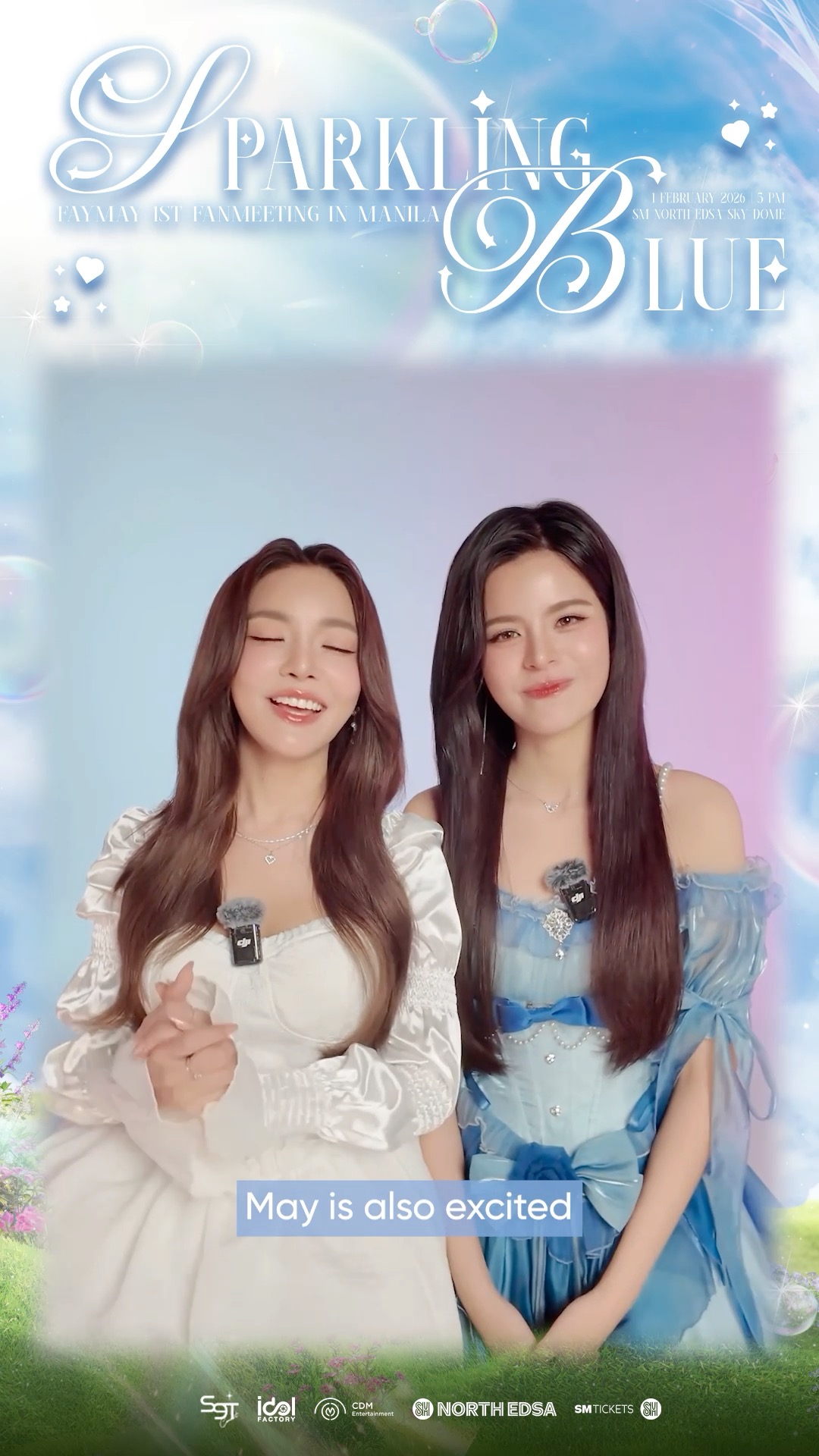 FayMay is here to invite you to their fanmeeting in Manila! 🩵 Press ...