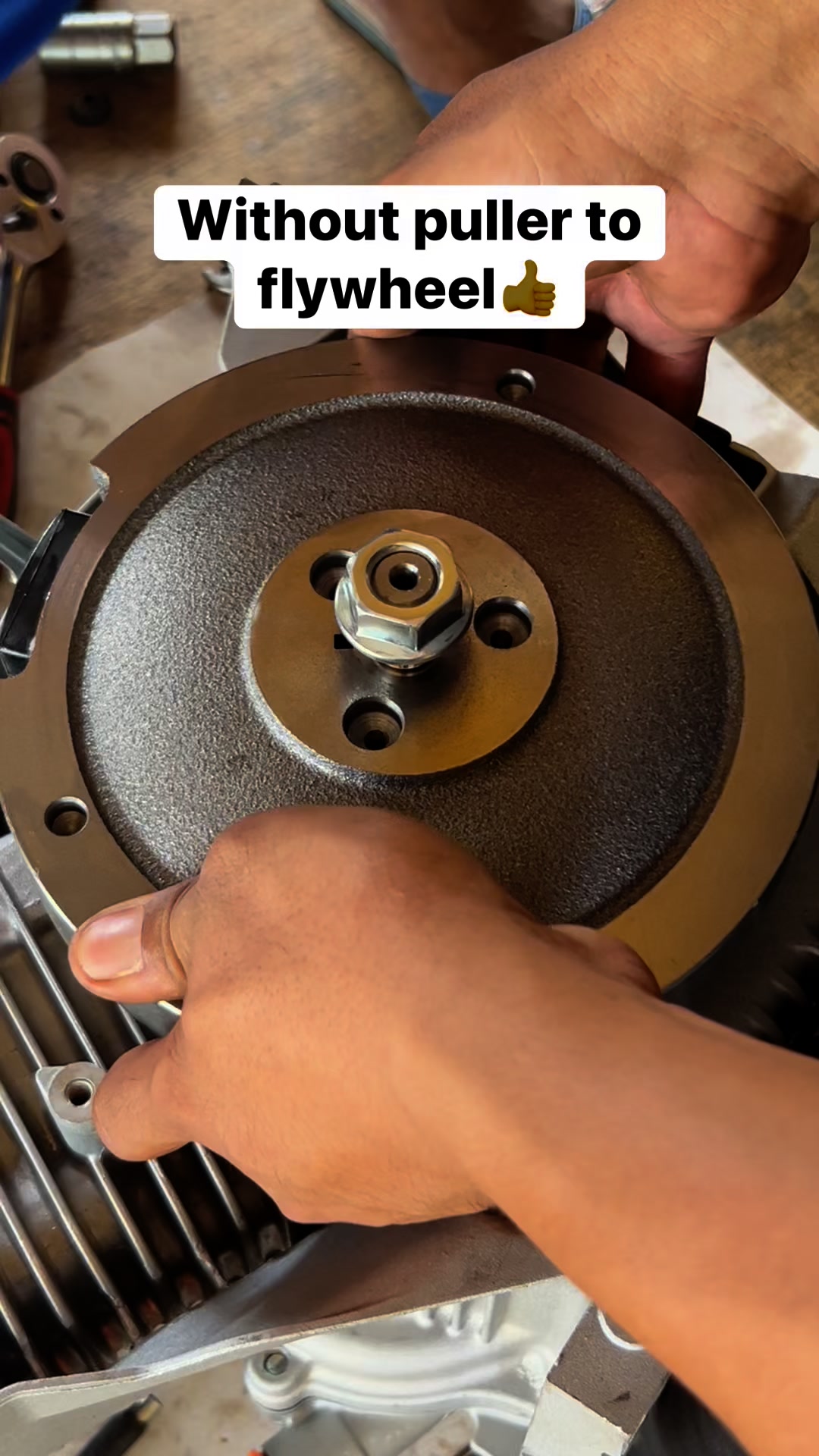 Without puller to remove flywheel😱 #fbreelsfypシ゚viralfbreelsfypシ゚viral ...