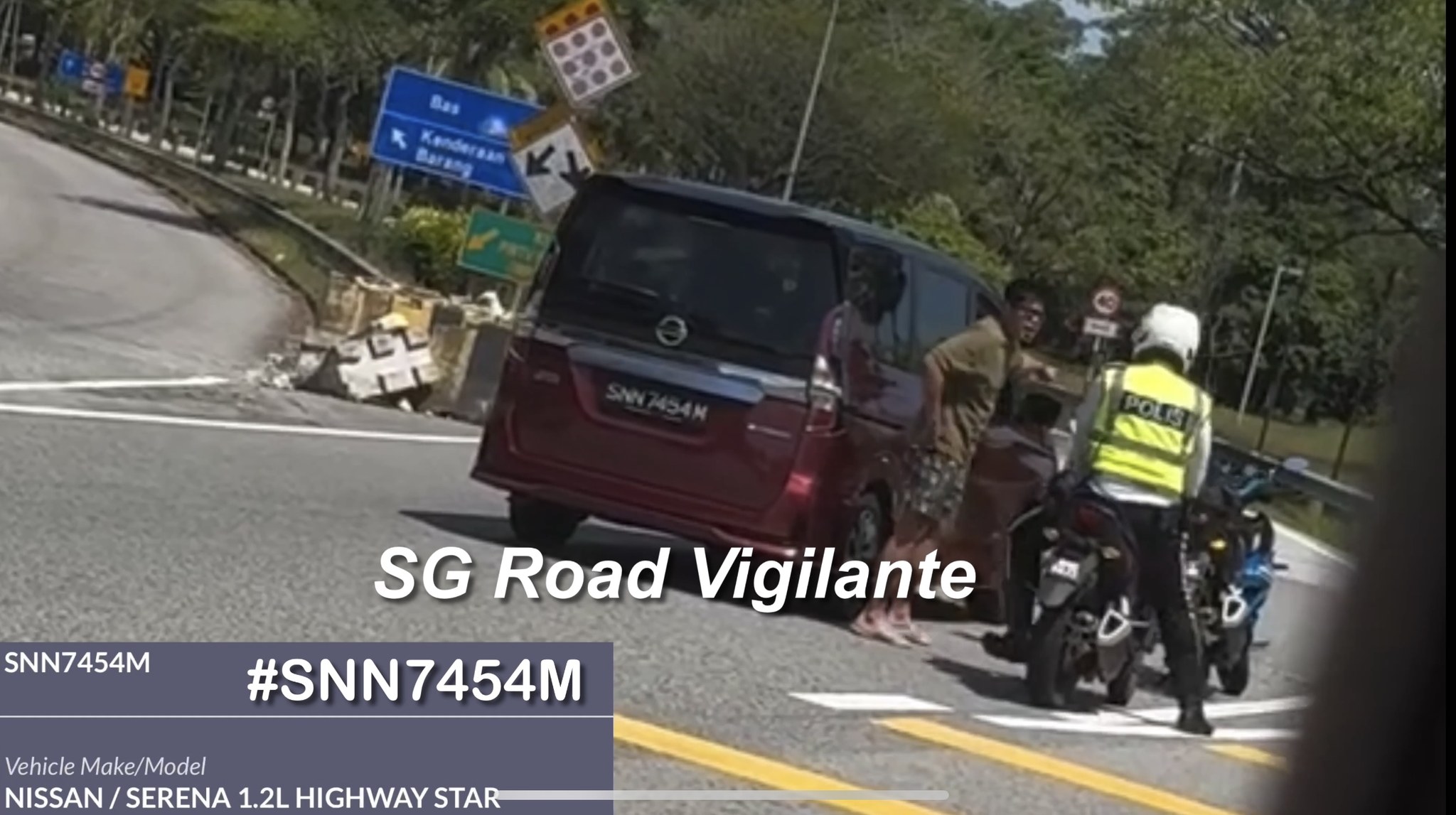3may2025 2nd link malaysia custom #SNN7454M nissan serena cutting queue ...
