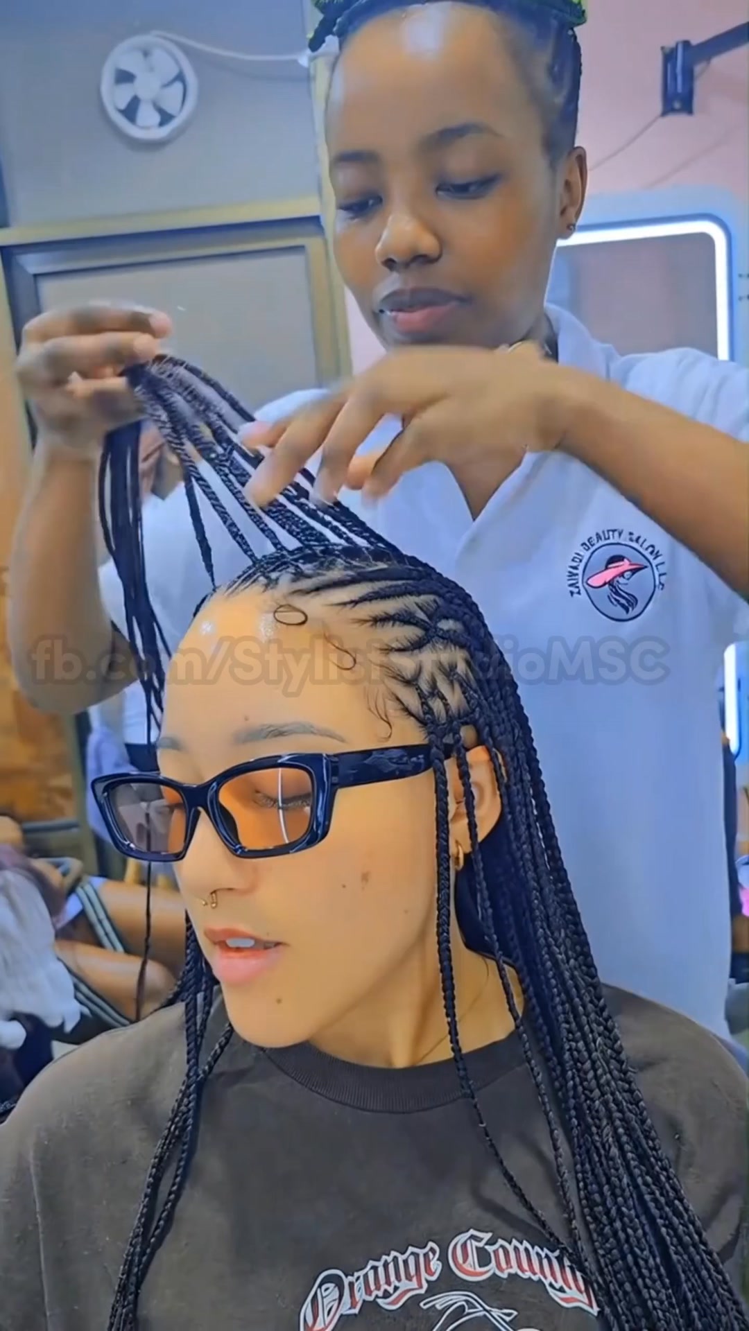 Clean, detailed cornrows coming together in perfect rows — a timeless ...
