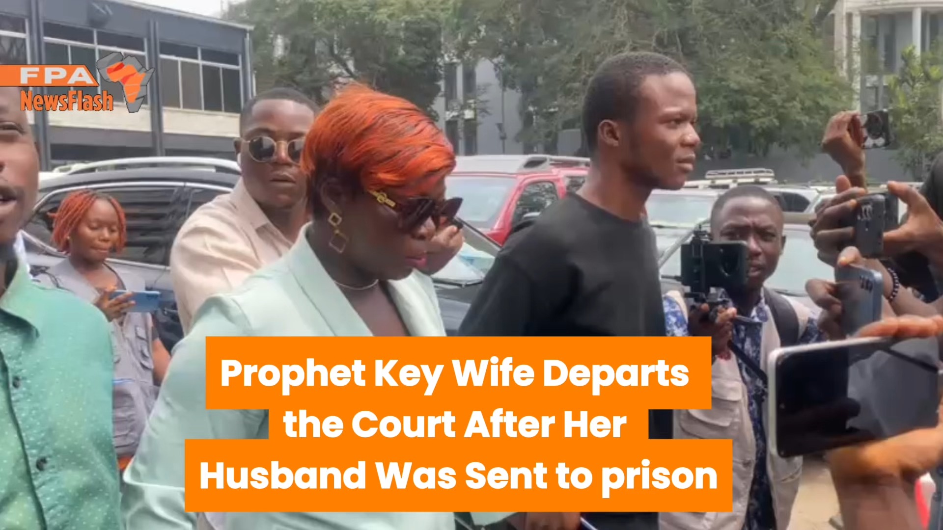Prophet Key Wife Departs the Court After Her Husband Was Sent to prison ...