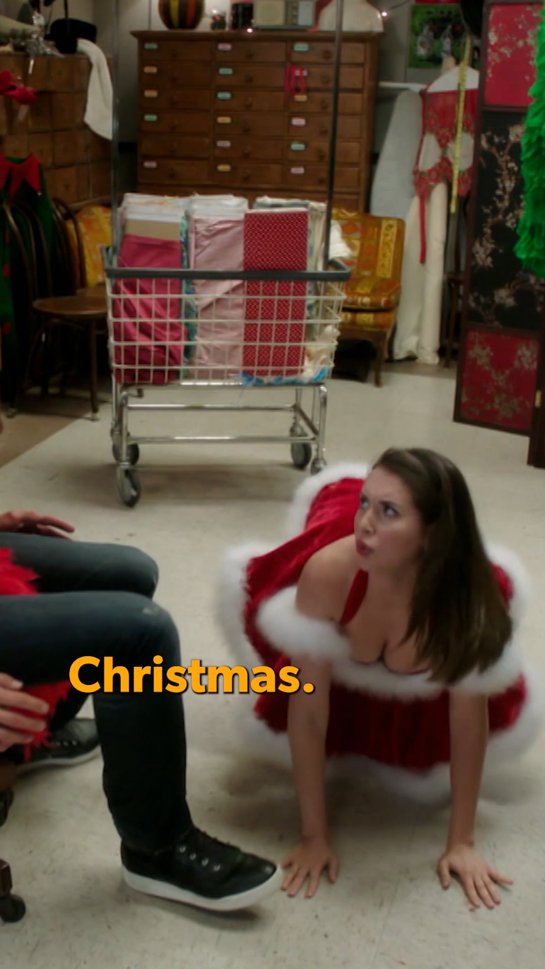 She's just a silly Chistmas baby., Stream every episode ever of Community now on BINGE., #Community #WhatToWatch #AlisonBrie #JoelMcHale #Christmas #AnnieEdison #ChristmasBaby #Santa #Parody #Dance 