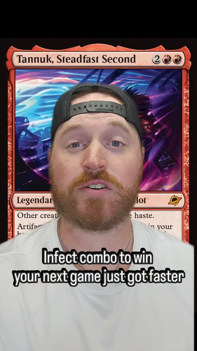 This mono red infect combo just got faster with this new commander ...