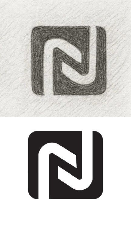 How to Create N + Shape Logo in Adobe Illustrator | Modern Logo Design ...