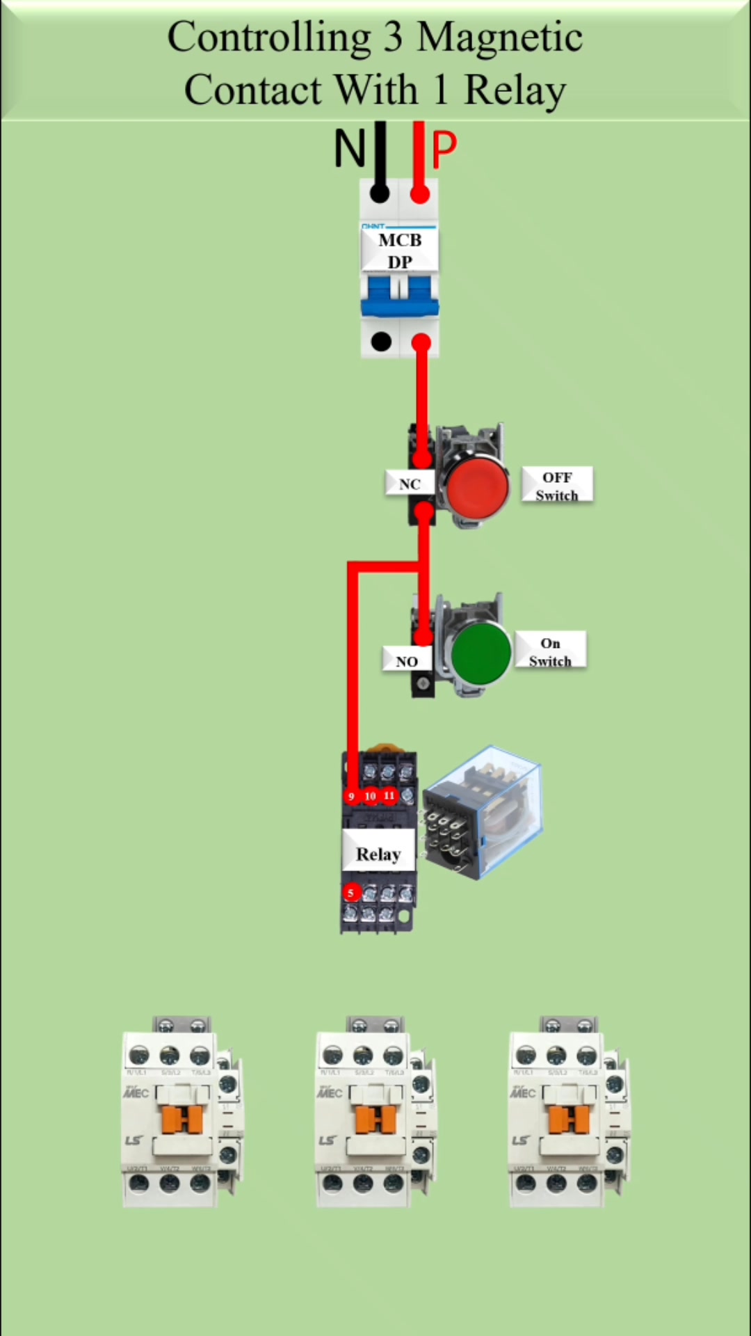 Three Motor One switch On/Off #IndustrialEquipment # ...