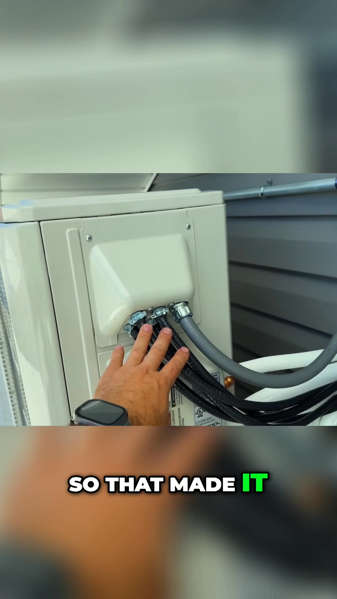 Watch as they install a mini-split system, ensuring it's leak-free and ...