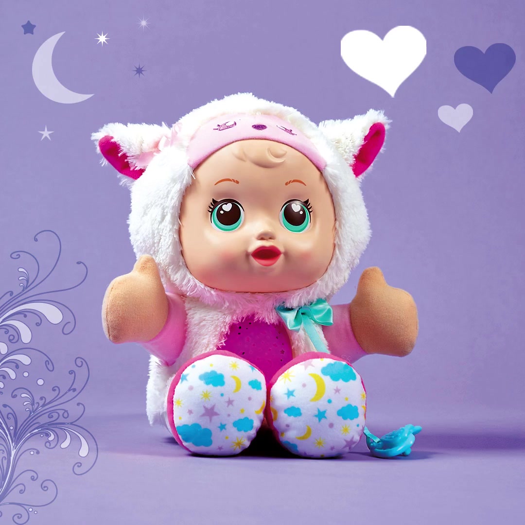 Poupée Luna Little Love – Peluche Veilleuse Avec Projection Étoilée – Interactive Française – Cadeau Enfant 18 Mois-6 Ans