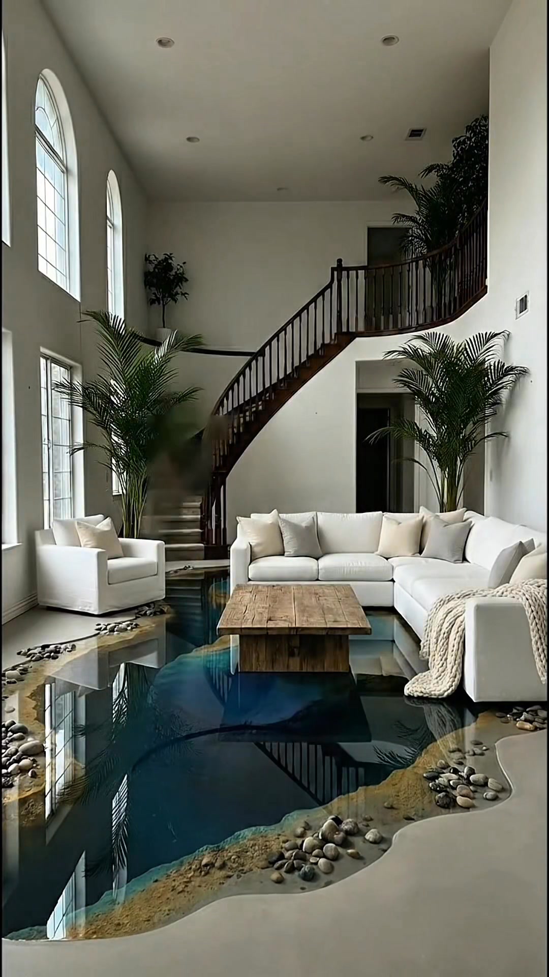 Wow! 😱 What A Flooring Interi Design #epoxy #renovation #interiordesign ...
