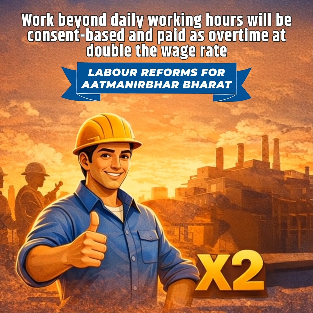 Under the Code on Wages, 2019, any work beyond prescribed daily working ...