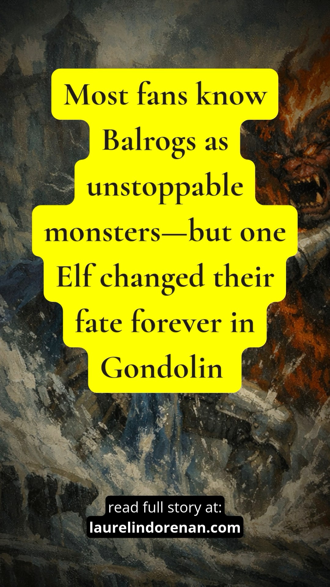 Balrogs ruled battlefields for ages… until one Elf ended everything in ...