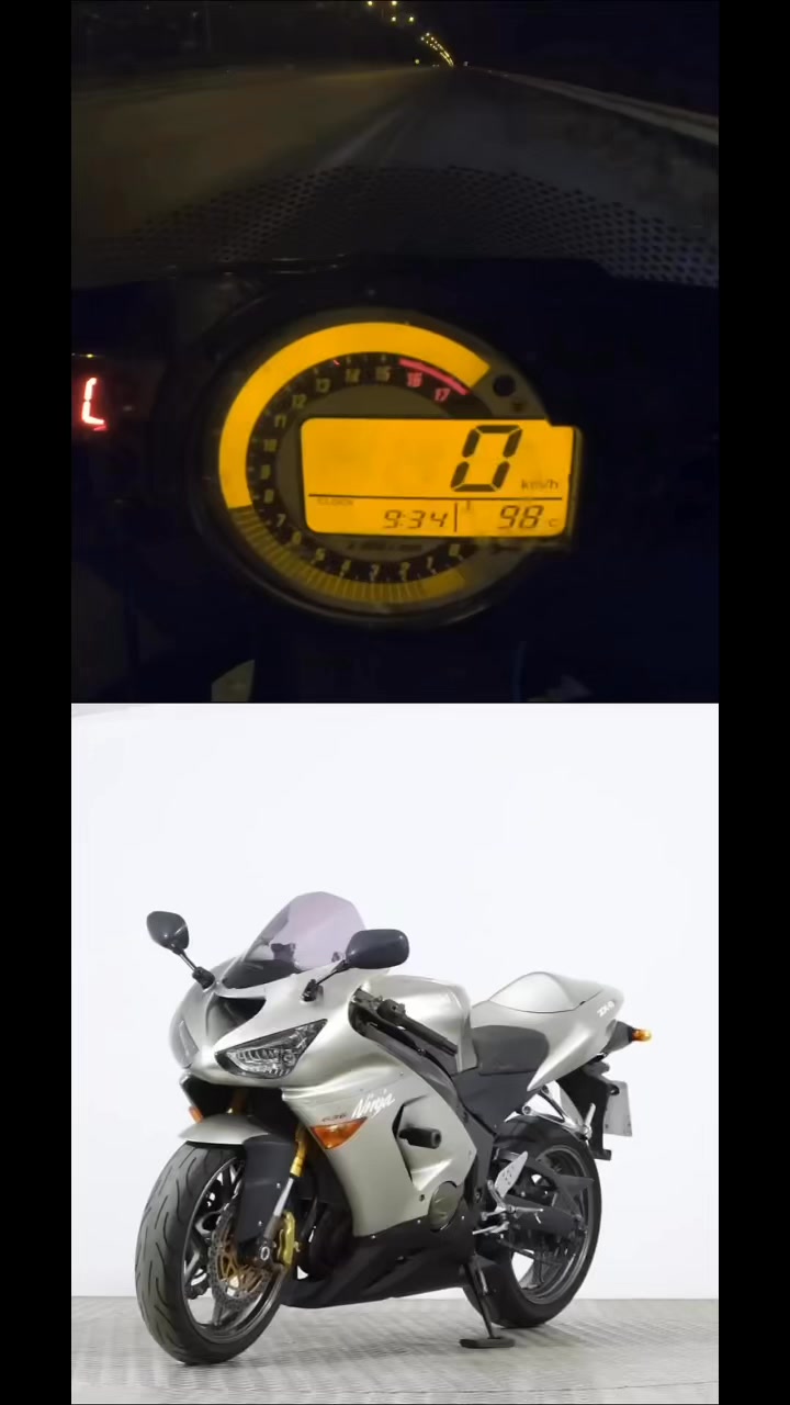 KAWASAKI NINJA ZX10R TOP SPEED 0-300 KM/H 🥶 #kawasaki