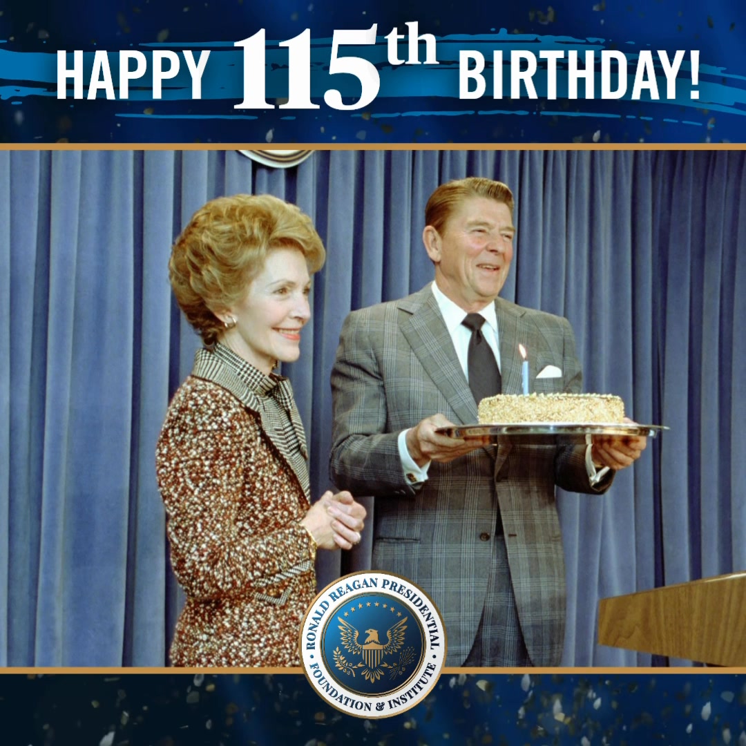 Happy 115th Birthday, President Reagan! 🎉 Tonight, this 115th birthday ...