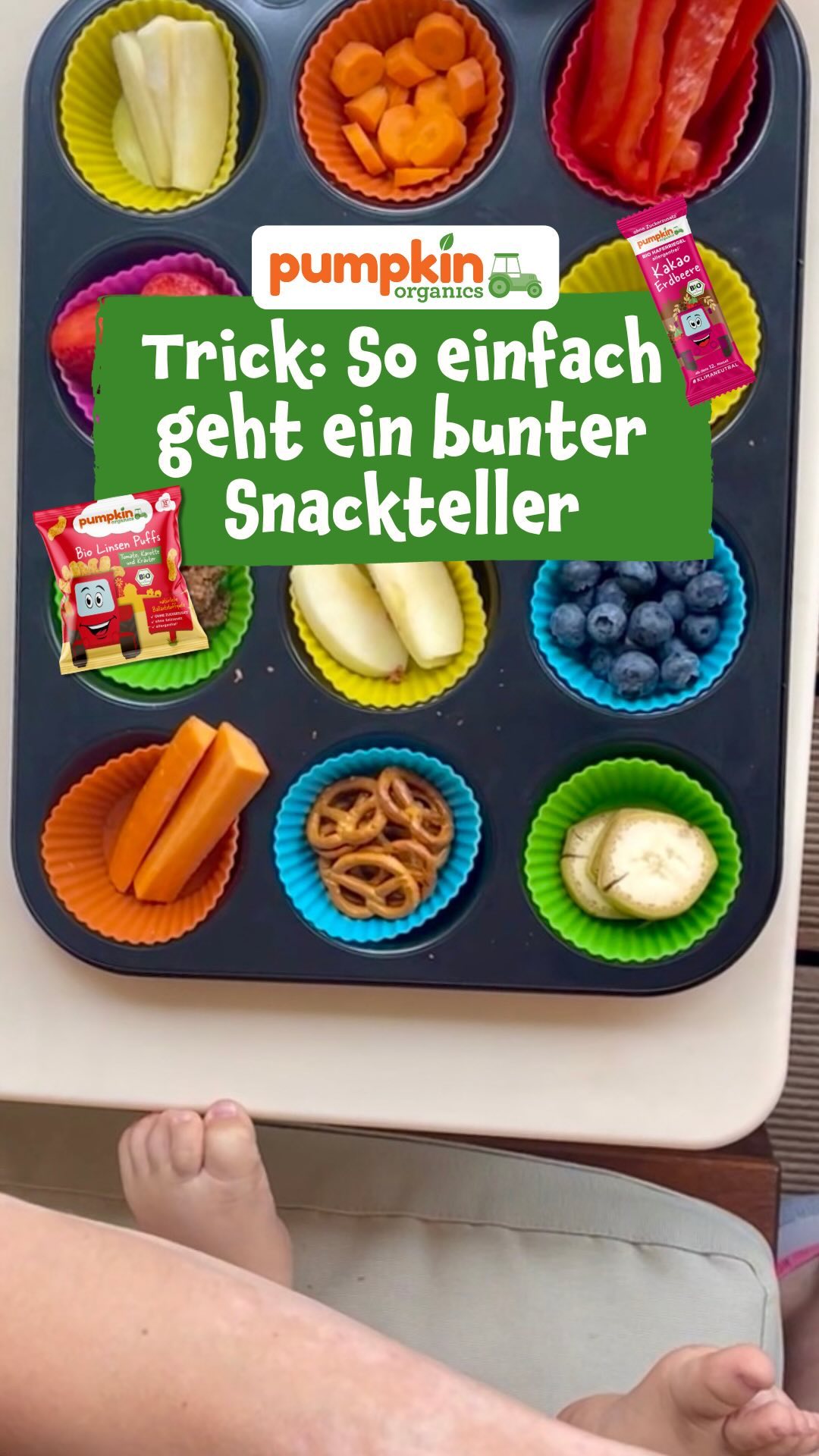 Wow, so einfach zaubert ihr einen bunten, gemüsigen Snackteller!🥕, Das Beste daran ist, dass eure Kinder bei den Vorbereitungen mithelfen können! Wusstet ihr, dass Kinder, die in der Küche bei der