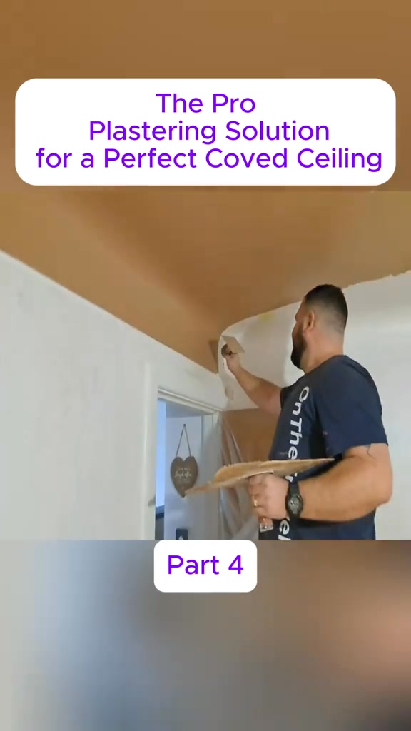 Pro Plastering Solution for a Perfect Coved Ceiling#diy #diyproject # ...