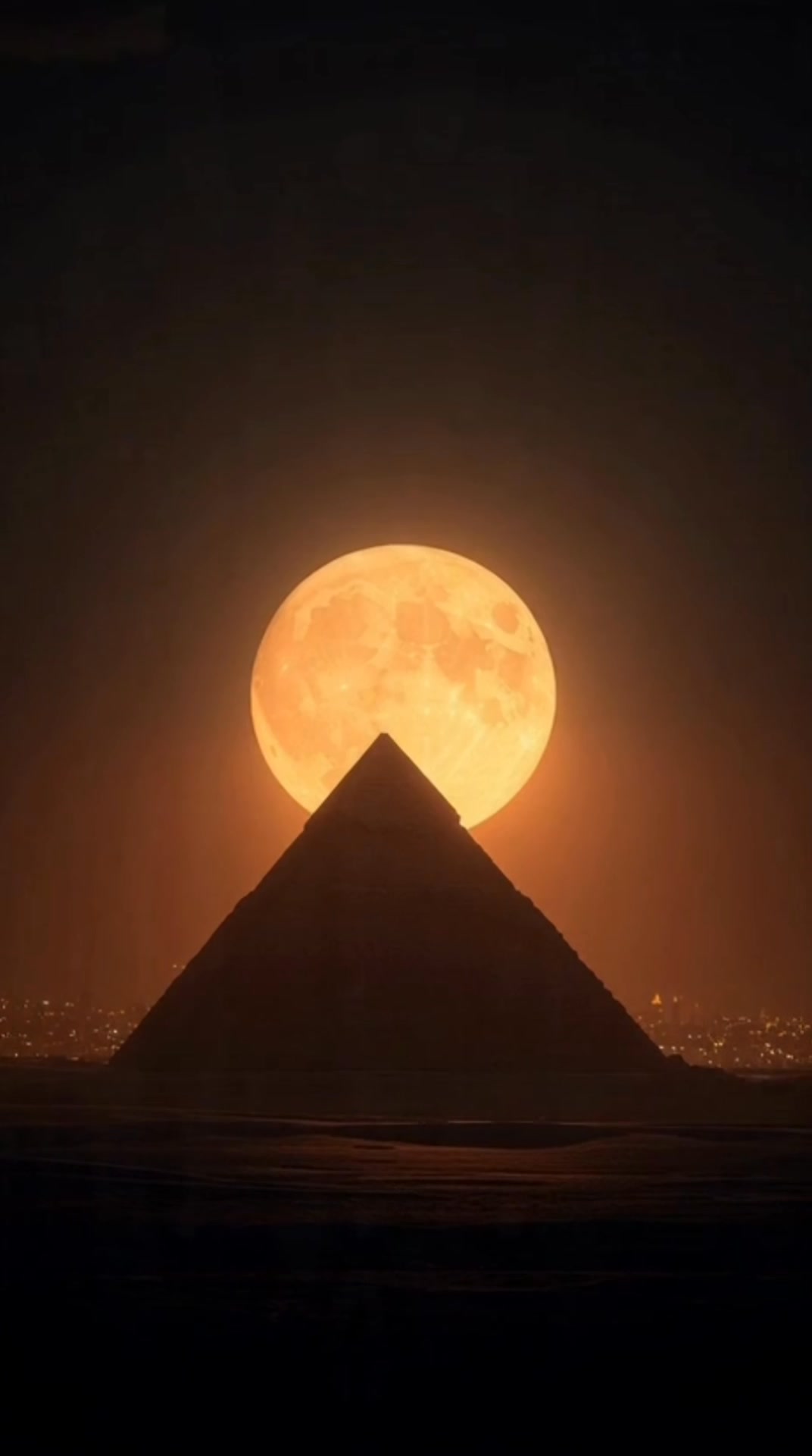 Tonight's Wolf Supermoon rising over the Great Pyramid of Giza 🌕⏳ # ...