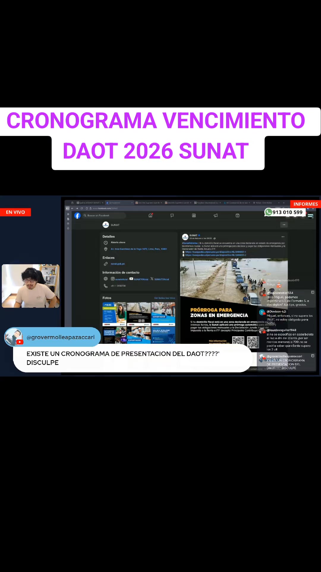 cronograma VENCIMIENTO daot 2026 SUNAT #daot #sunat #daot2026 👩 ...