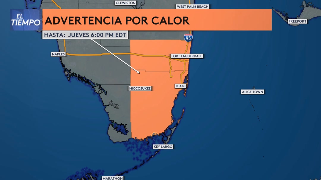 Se ha emitido una advertencia por calor en Miami-Dade, Broward hasta ...