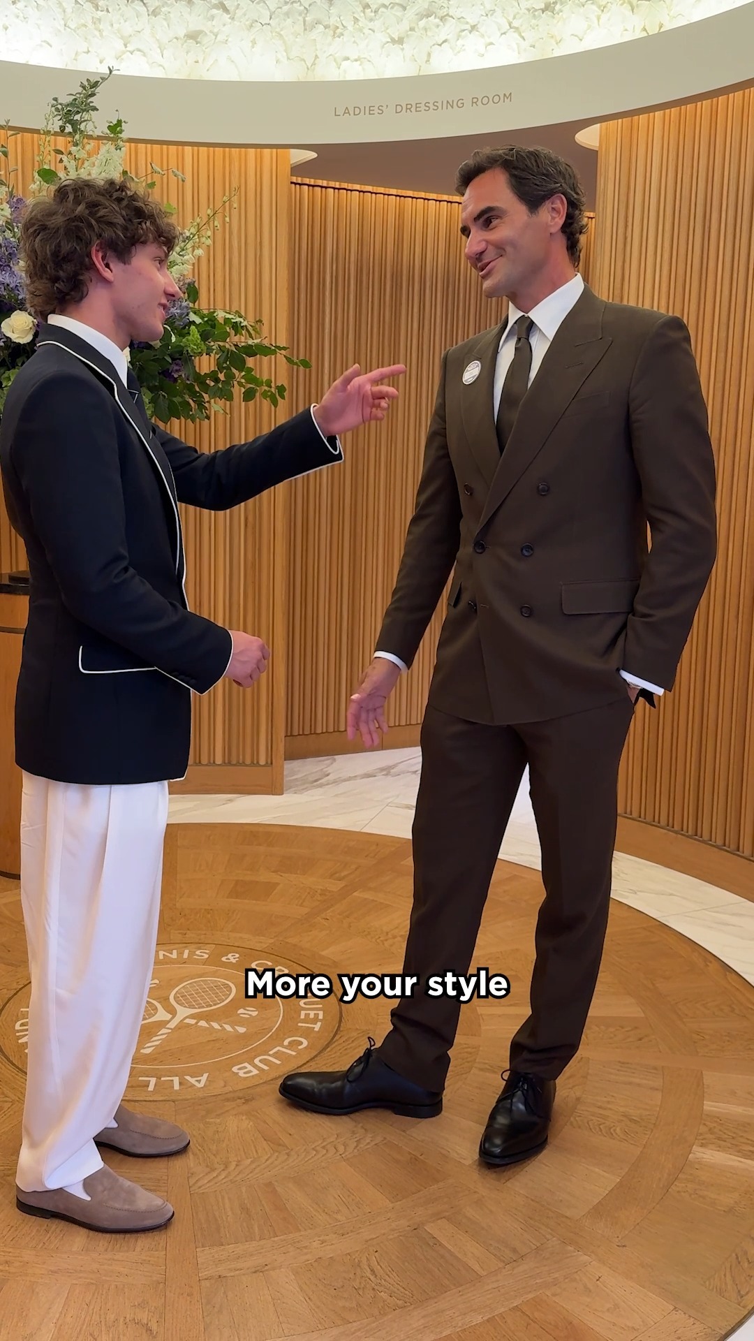roger brown dress code This seems like a fair trade between and Kimi 🤝 | Wimbledon Women's Plus Size Vivid Occasion:Bridesmaid Dresses Size:Medium | Large