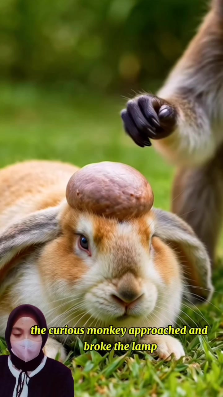 Wild a rabbit got a bump on the head. #rabbit #monkey #wild | Nur ...