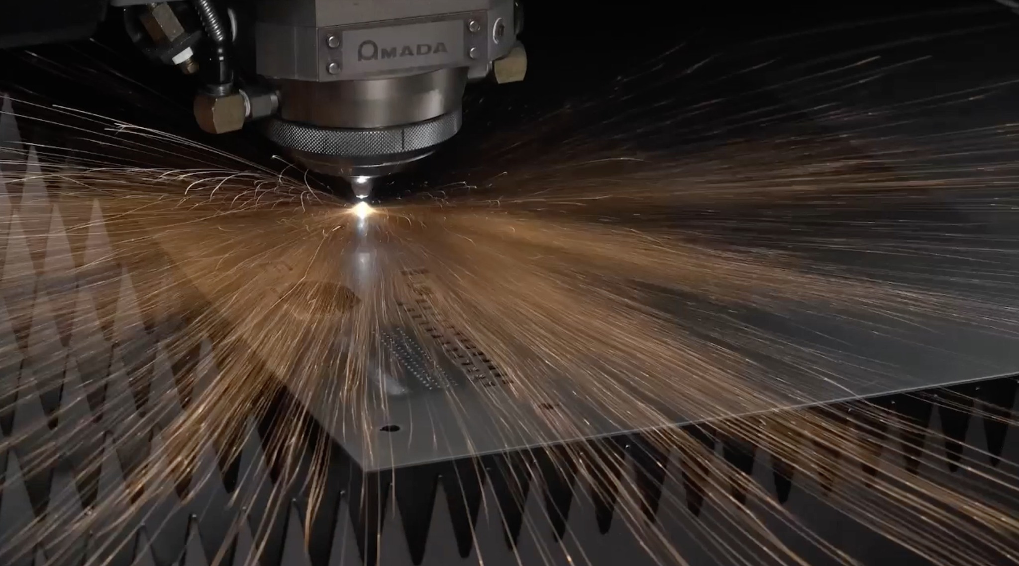 AMADA's VENTIS 3015 AJe (9kW) fiber laser was utilized to produce this ...