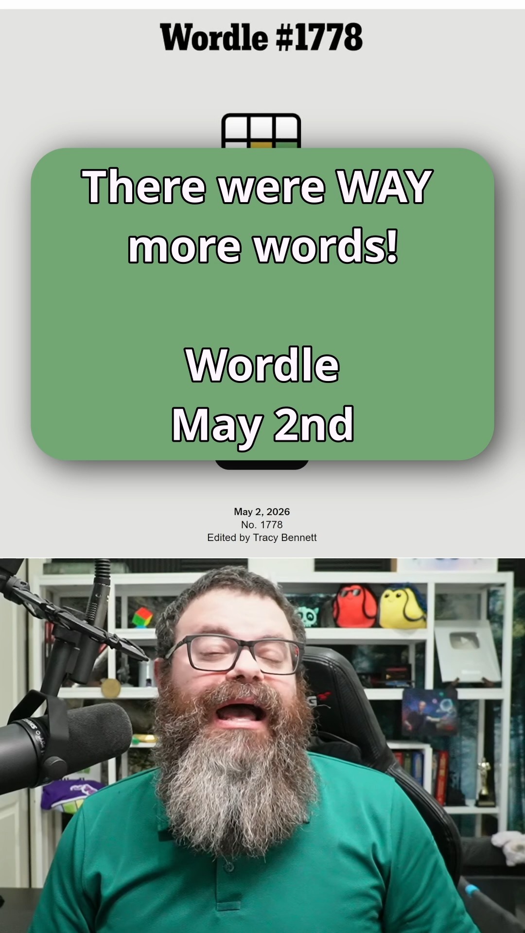 Incomplete Wordle May 2, 2026 1778 #wordle #nytgames #wordletok