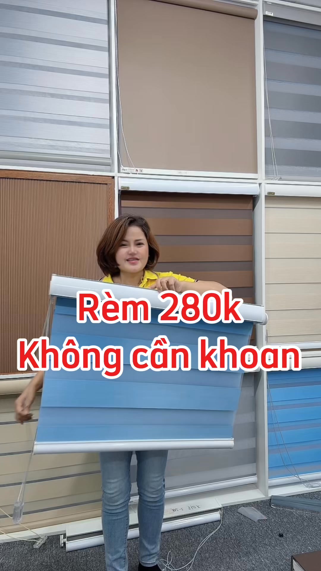 Rèm giá 280k kLắp rèm không cần khoan – Đẹp ngay, gọn liền tay!”Không ...