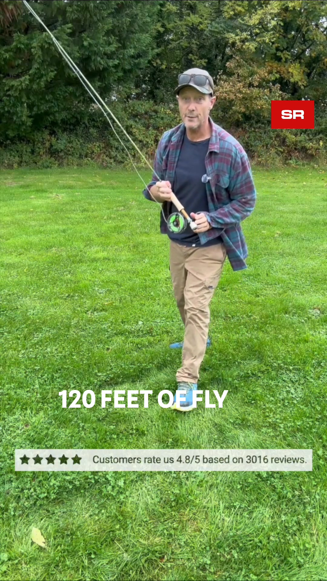 This fly line, called the Sunray Short Head Floating Fly Line, has a ...