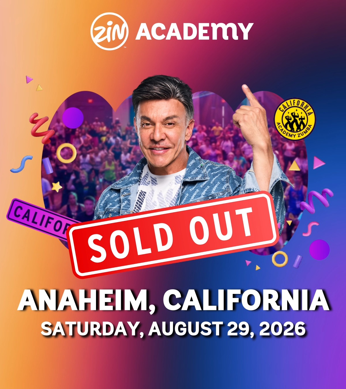 The ZIN CALIFORNIA Academy is officially SOLD OUT! 🔥 With ZIN