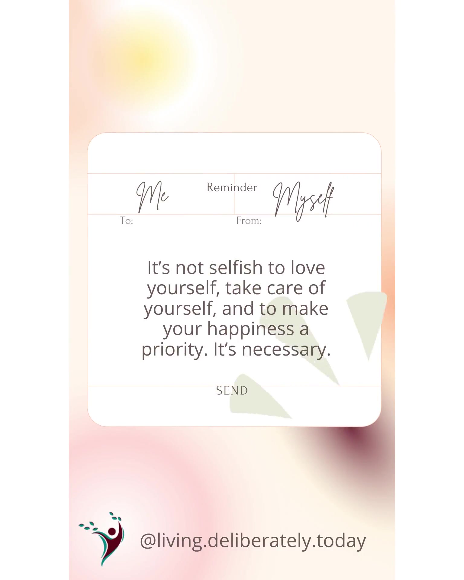 It's not selfish to love yourself and take care of yourself - have you ...