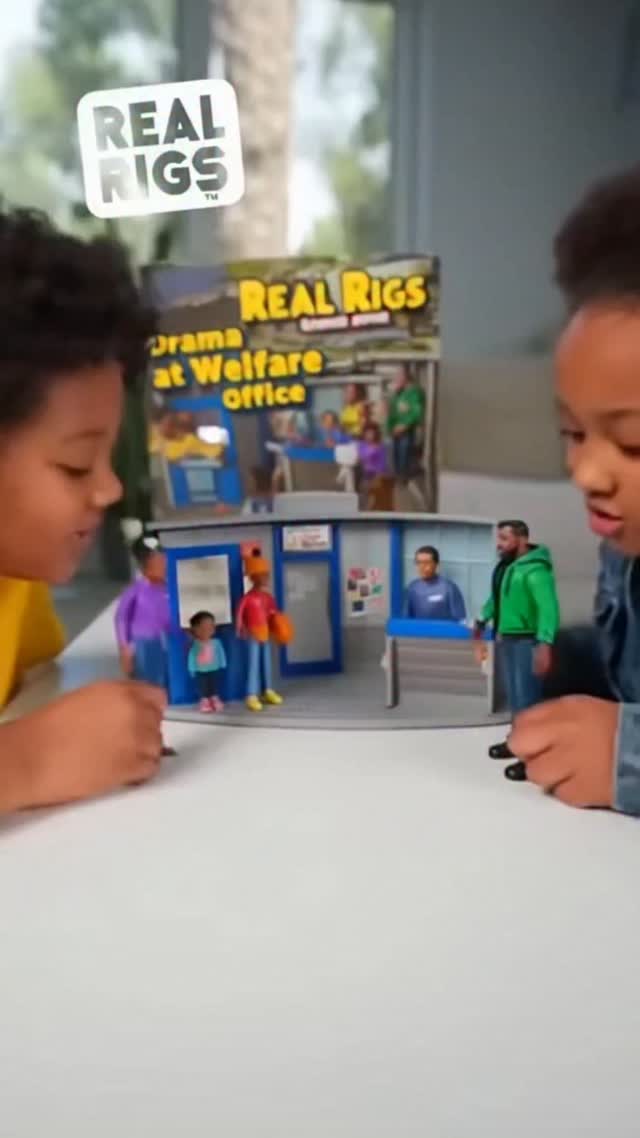Real Rigs Series presents the Drama at the Welfare Office playset ...