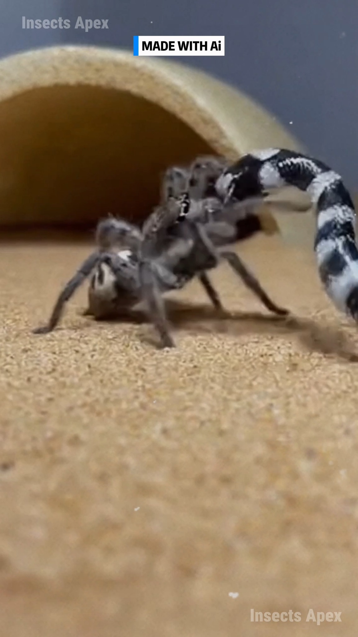 The legendary Many-Banded Krait encounters an apex predator. This ...