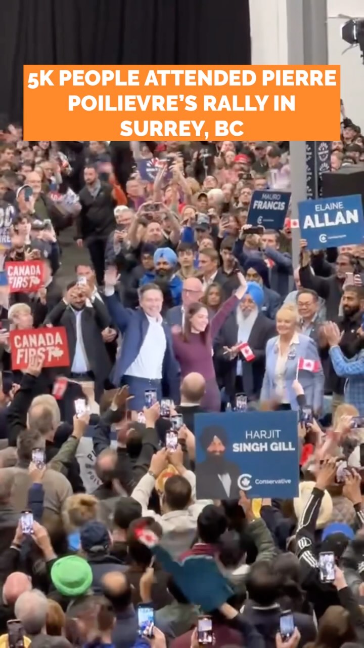 🇨🇦 Thousands Gather at Poilievre’s ‘Canada First’ Rally in Surrey 🇨🇦 ...
