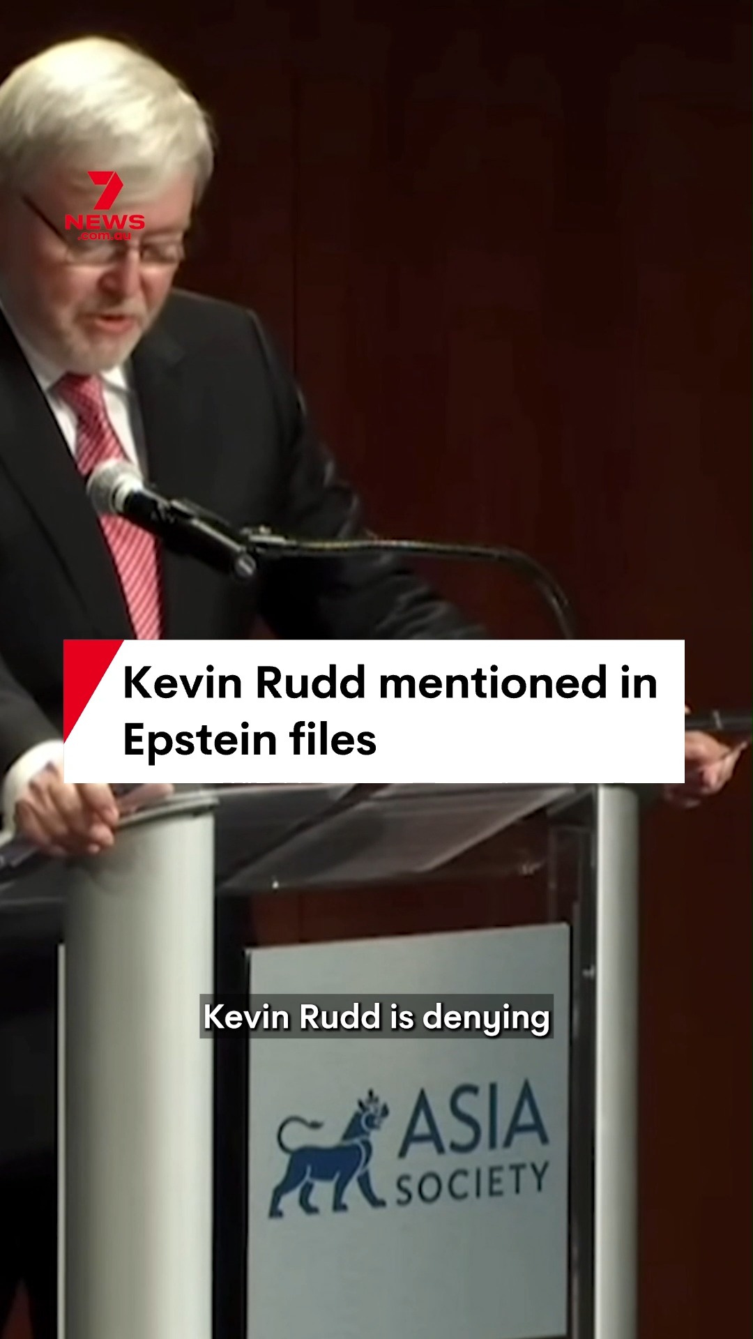 Former Prime Minister Kevin Rudd is denying ever visiting Jeffrey ...