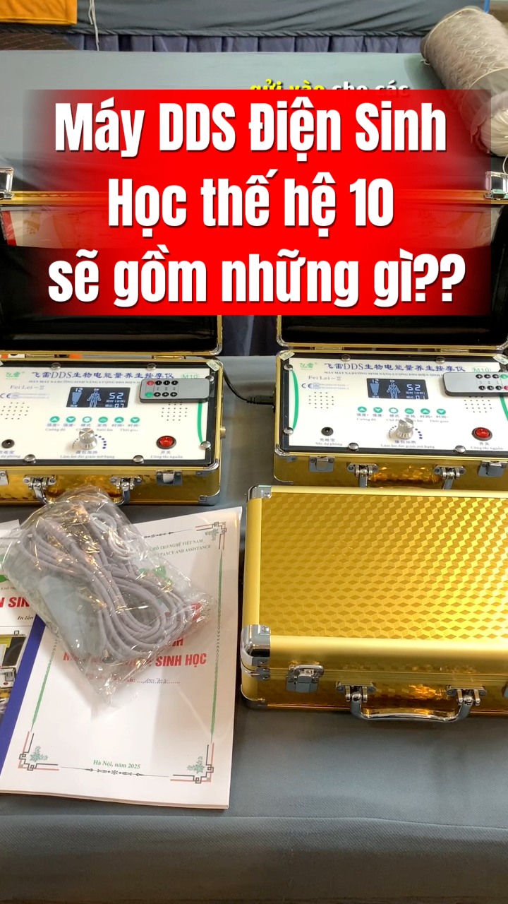 Nhân Đỗ Khi m.ua máy DDS điện sinh học thế hệ 10 phiên bản cảm ứng cao cấp