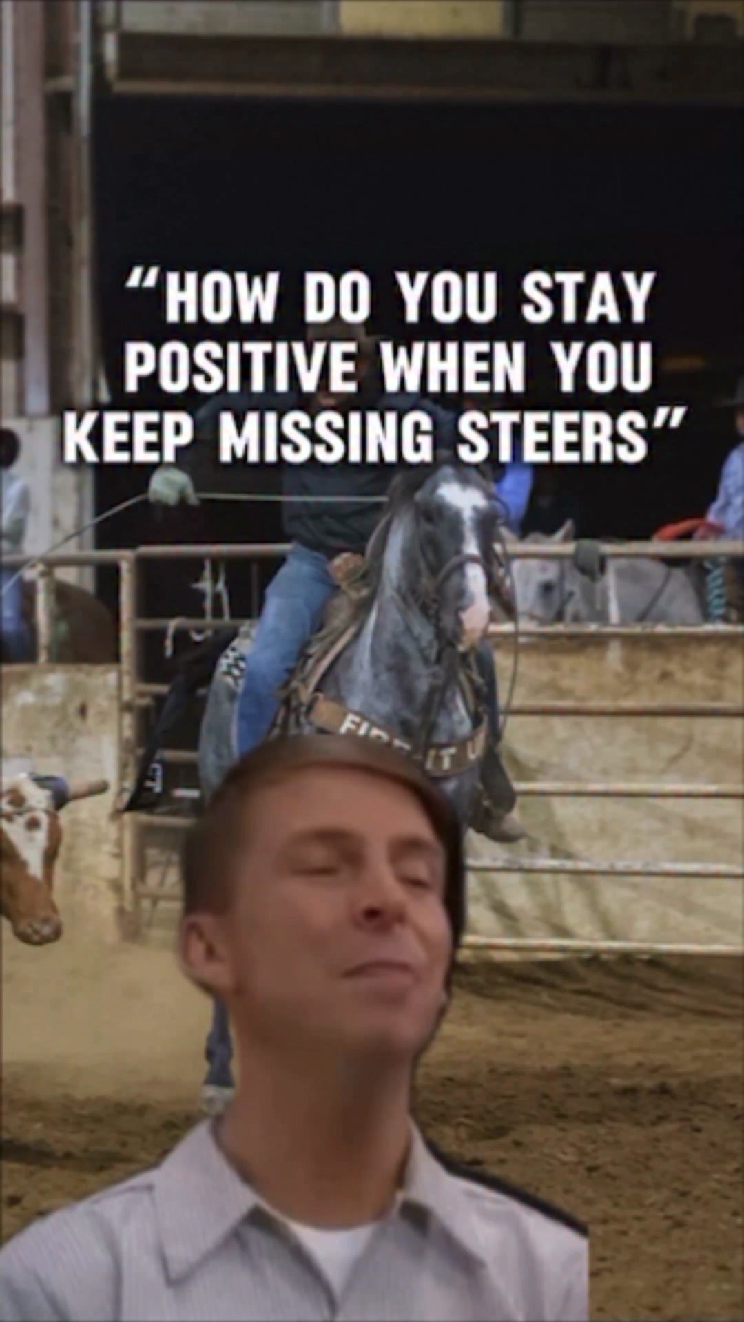 😆 #teamroping #teamroper #rodeo #horse #steer #funny | Matt Sherman ...