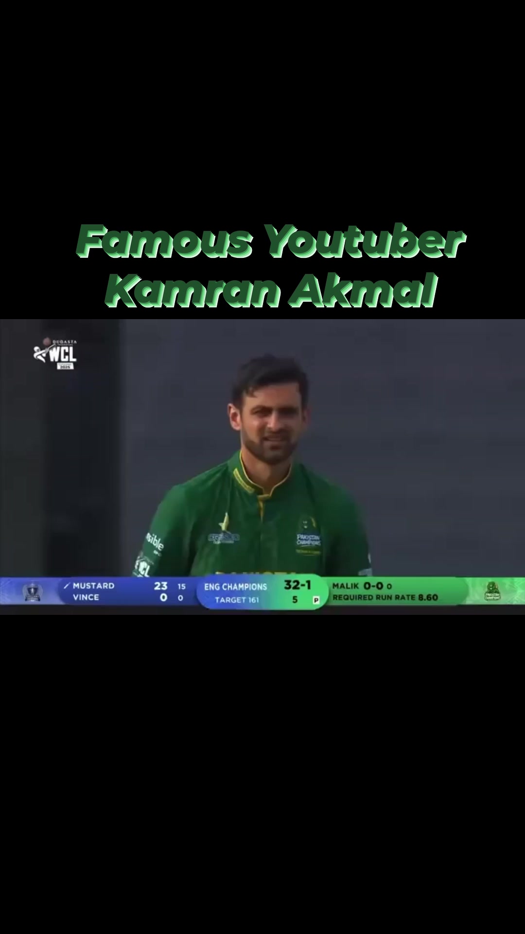 Pakistan Champions vs England Champions Kamran akmal ny stump out miss ...