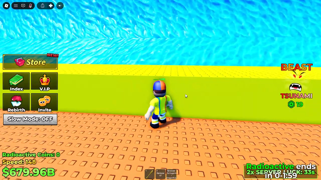 Johnny Plays the New LUCKY BLOCK Update in Escape Tsunami for Brainrot ...