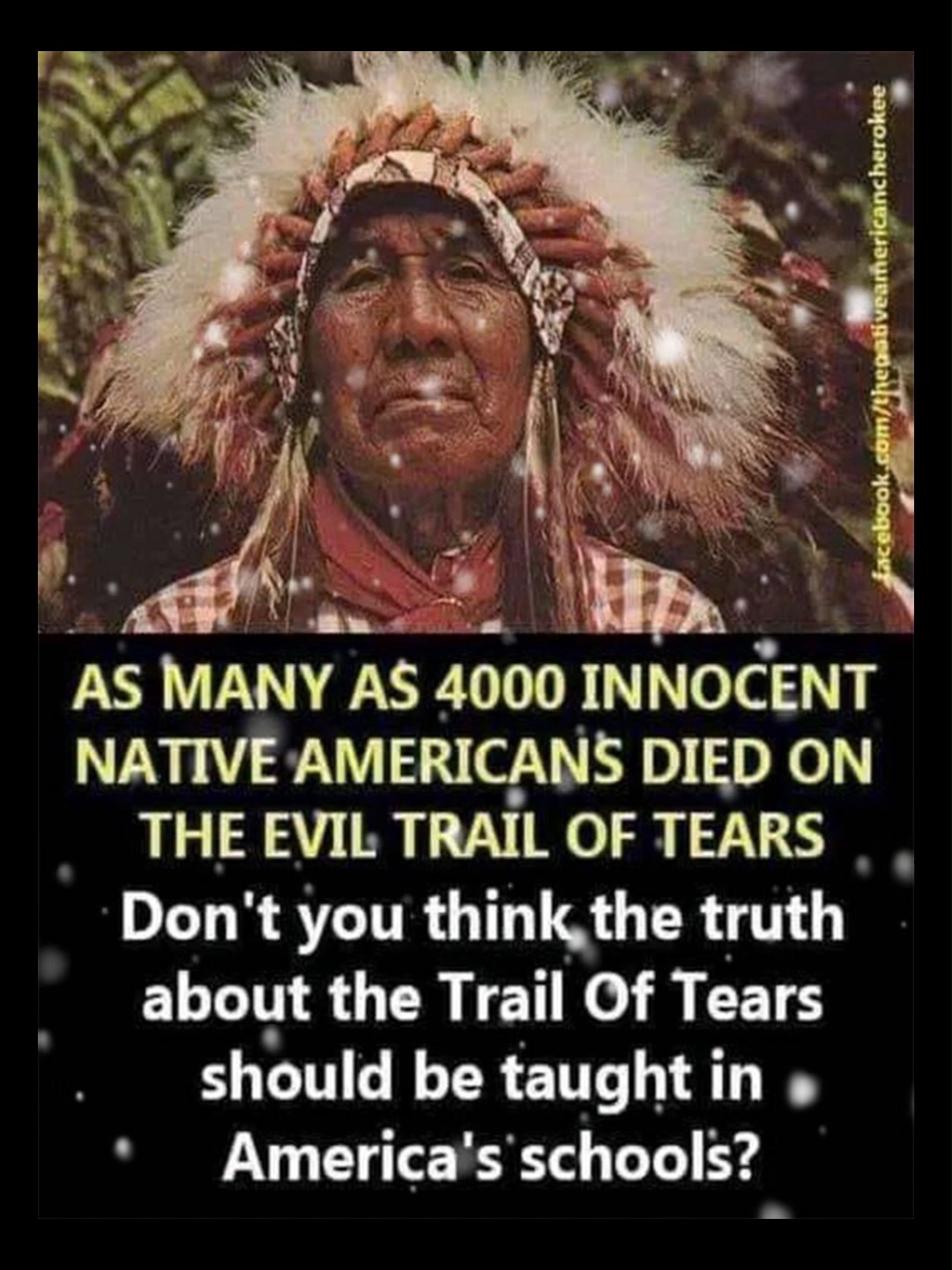 As many as 4,000 innocent Native Americans died on the evil Trail of ...