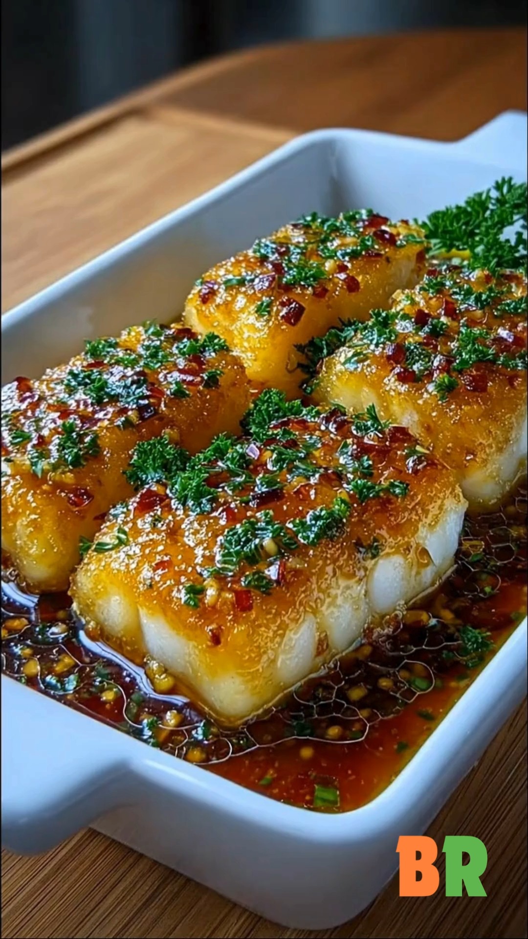 Sticky Tender Garlic Butter Sweet Chili Cod Tender cod is seared in ...