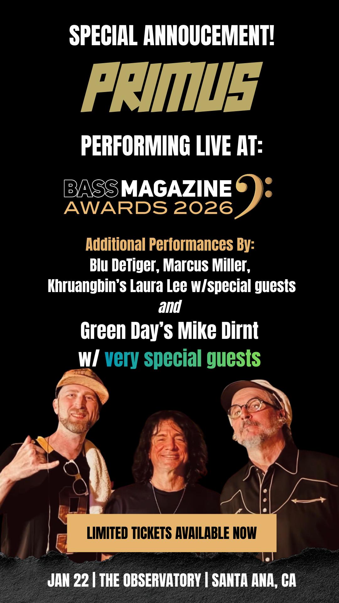 BIG ANNOUNCEMENT! We are thrilled to reveal that PRIMUS will be ...