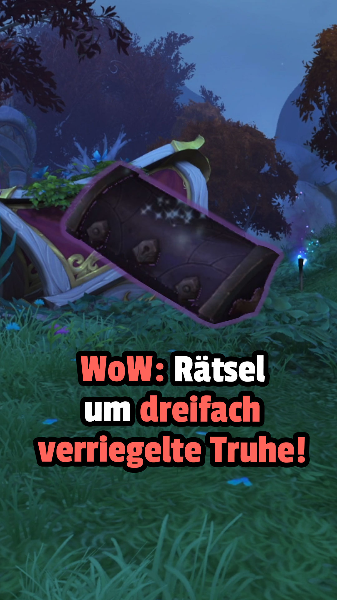 Wer von euch ist über die verriegelte Truhe gestolpert? 😁 #WoW #Guide #midnight #Housing #WoWHousing #wowmidnight #dreifachverriegeltetruhe #worldofwarcraft #mmorpg #mmo #meinmmo | Mein-MMO.de