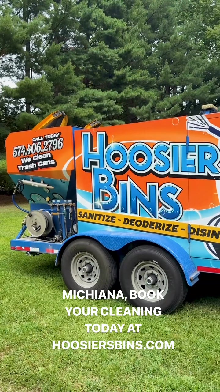 Discover the magic of our custom bin cleaning equipment. We sprinkle a ...